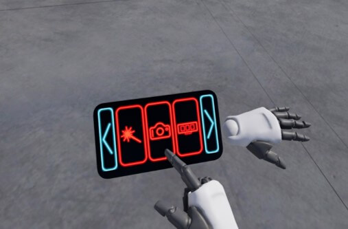 Wrist UI for the VR Snapshot feature